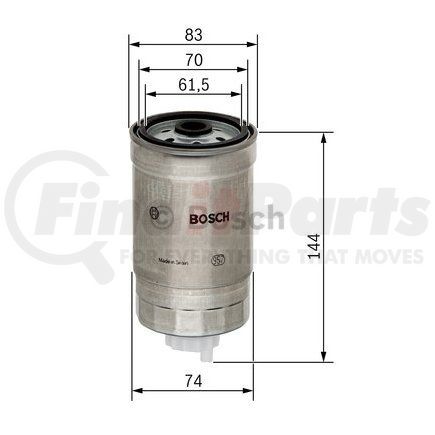 1-457-434-322 by BOSCH - Mk Filter - F