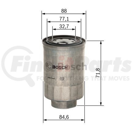 1-457-434-201 by BOSCH - Filter - Fuel