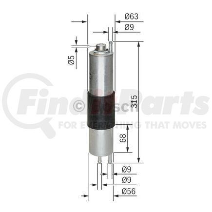 0450905952 by BOSCH - Filter - Fuel