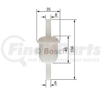 Bosch 0 450 904 060 Fuel Filter Fuel Filter for MERCEDES BENZ