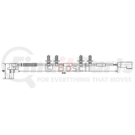0265007404 by BOSCH - Wheel Speed Sensor
