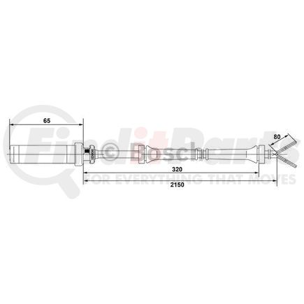 Bosch 0 265 004 009 ABS Wheel Speed Sensor for MERCEDES BENZ