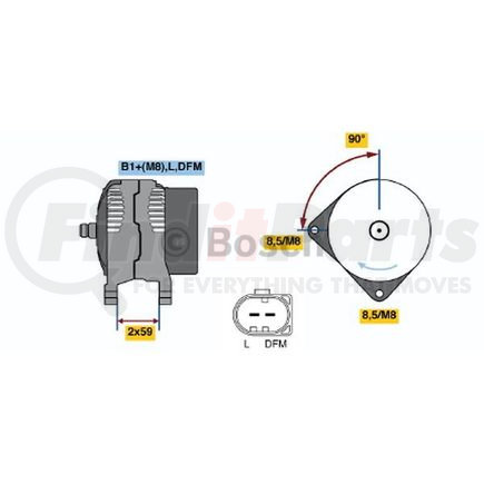 0-124-325-149 by BOSCH - New Alternator