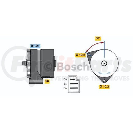 0-120-489-935 by BOSCH - Re Alternator