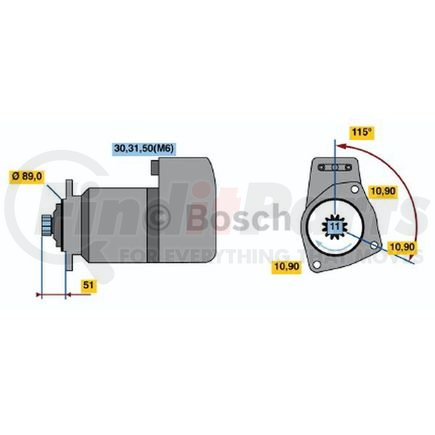 Bosch 0-001-417-071 New Starter