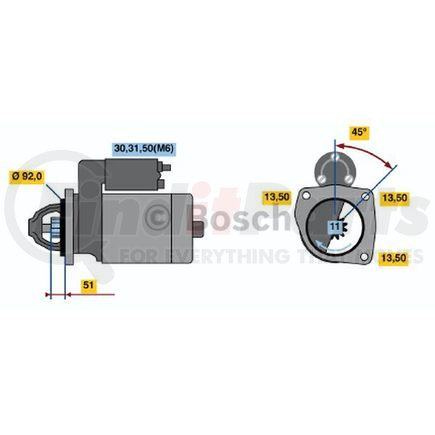 Bosch 0-001-371-014 New Starter
