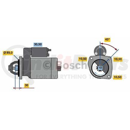 0-001-262-020 by BOSCH - New Starter