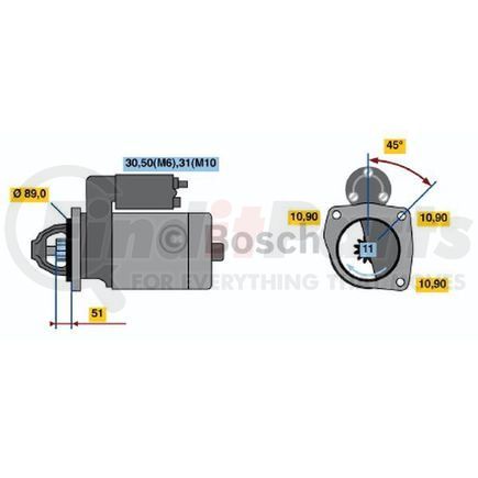 Bosch 0-001-231-014 New Starter