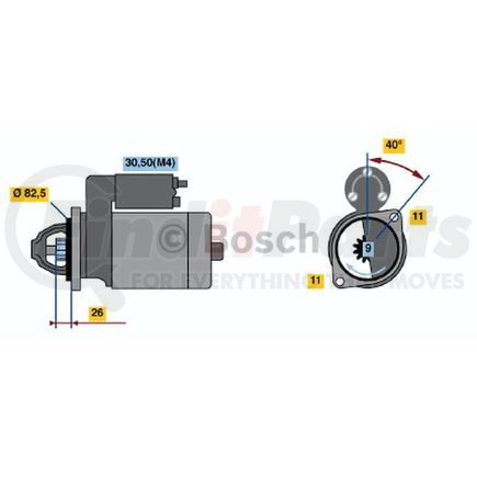 0-001-223-021 by BOSCH - New Starter