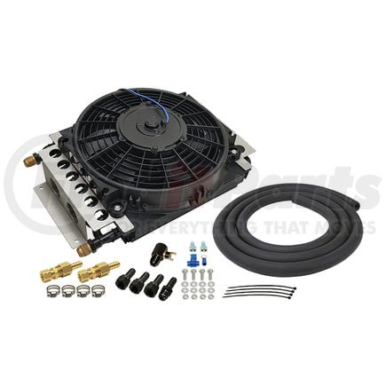 15900 by DERALE - 16 Pass Electra-Cool Remote Transmission Cooler Kit, -8AN Inlets