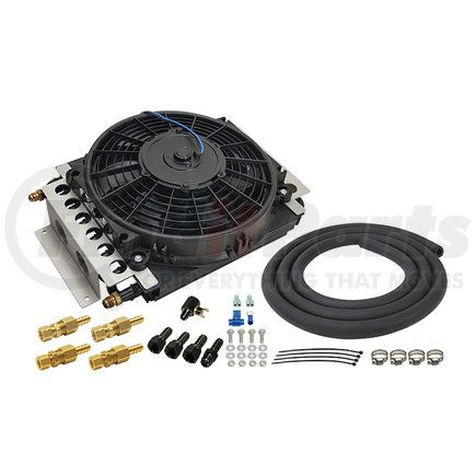 13900 by DERALE - 16 Pass Electra-Cool Remote Transmission Cooler Kit, -6AN Inlets