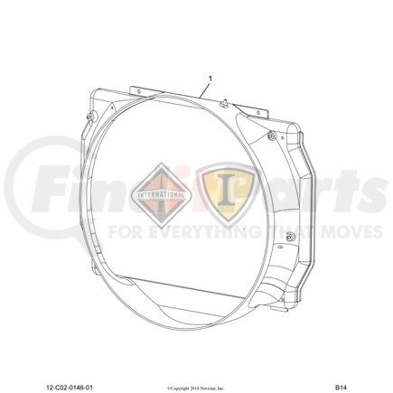 2508795C93 by NAVISTAR - INTERNATIONAL SHROUD FAN