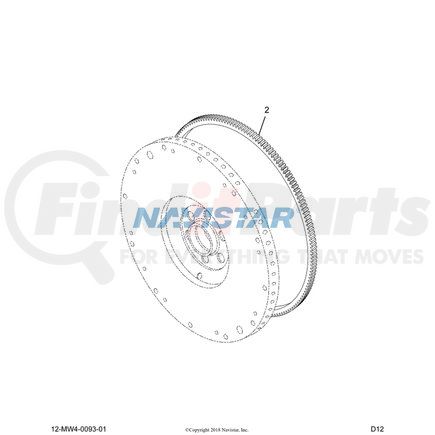 2591176C1 by NAVISTAR - Clutch Flywheel Ring Gear