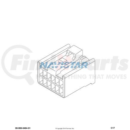 3580403C1 by NAVISTAR - INTERNATIONAL CONNECTR BDY MALE HSG SP 12WAY