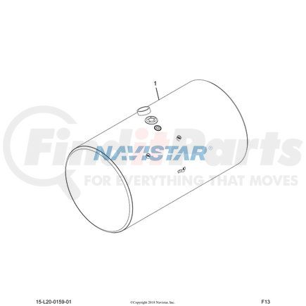 4027306C93 by NAVISTAR - TANK,FUEL, 26IND,