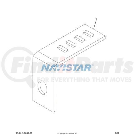 2034206C1 by NAVISTAR - INTERNATIONAL EXTNSION,EXTENSION CLIP