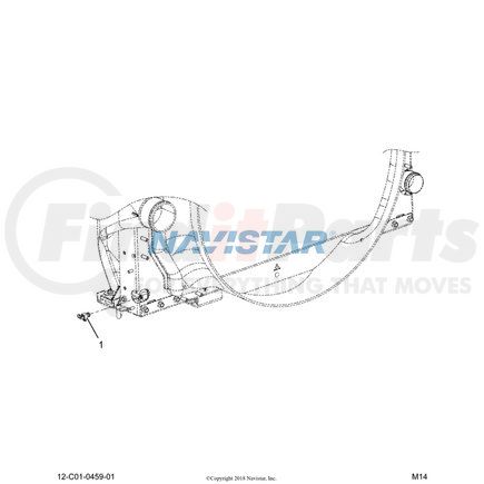 2517300C1 by NAVISTAR - Radiator Fitting