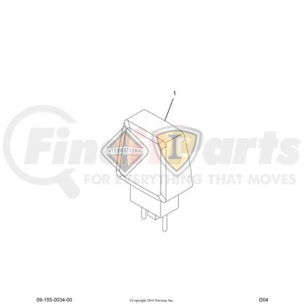 1677161C1 by NAVISTAR - Turn Signal Light Lens