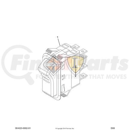 3813975C1 by NAVISTAR - INTERNATIONAL SWITCH,ELECTRN,MU