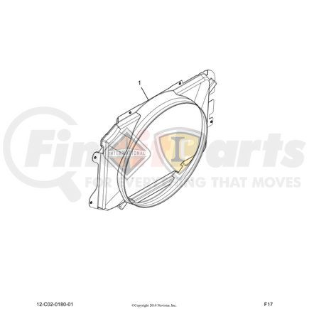 6131705C2 by NAVISTAR - SHROUD, FAN, WITH