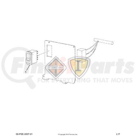 3557932C1 by NAVISTAR - INTERNATIONAL SWITCH;ELECTRONIC*ROOF AUX LOA