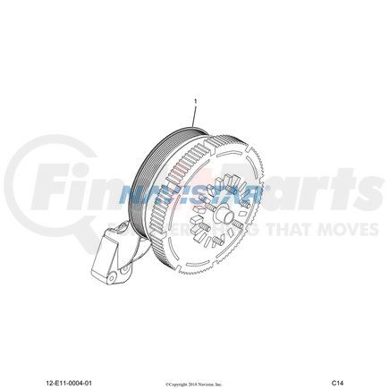 HOR99A9757 by NAVISTAR - Engine Cooling Fan Clutch