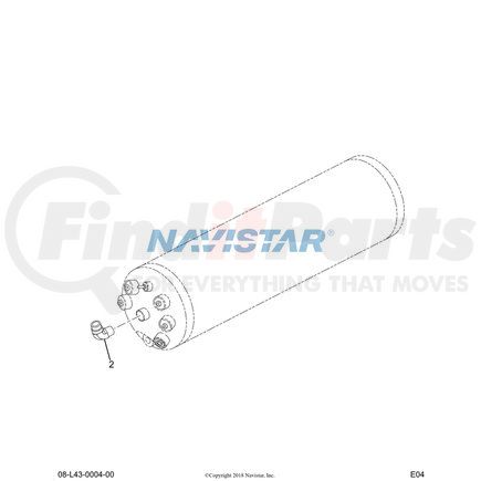 231379R1 by NAVISTAR - INTERNATIONAL ELBOW 5/8 PLN 45D FLARED TUBE