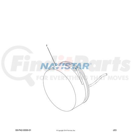 3533893C1 by NAVISTAR - Air Pressure Gauge