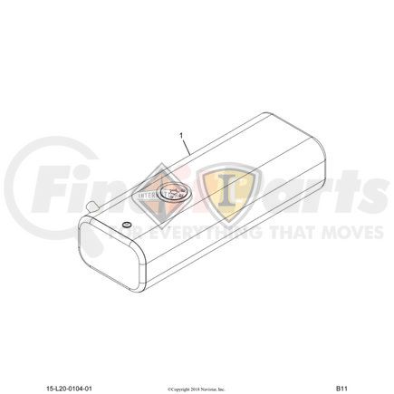 3911654C92 by NAVISTAR - INTERNATIONAL TANK,FUEL , 55 GAL RSM