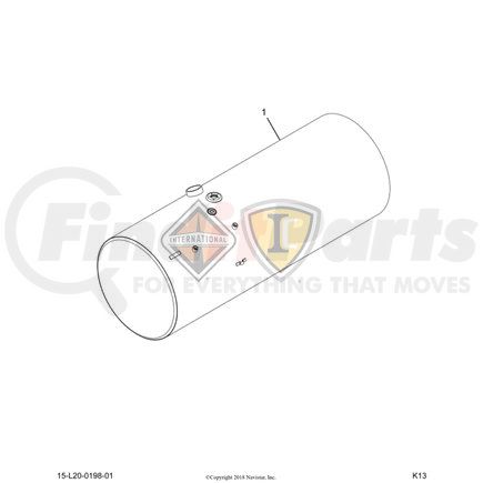 6114428C93 by NAVISTAR - TANK,FUEL , RIGHT