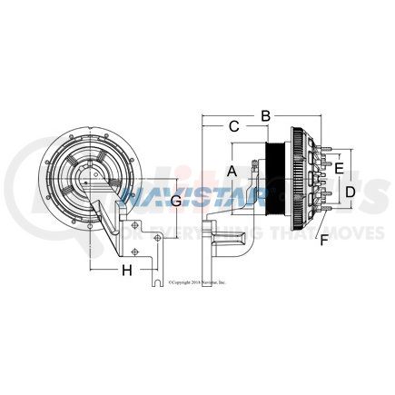 HOR99A9957 by NAVISTAR - Engine Cooling Fan Clutch