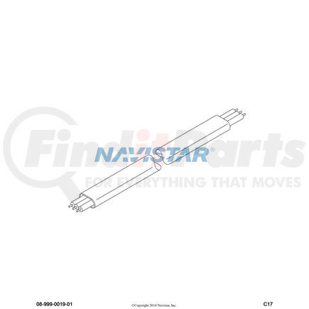 3520377R1 by NAVISTAR - INTERNATIONAL CABLE LOW TENS TRPLT TWST 50