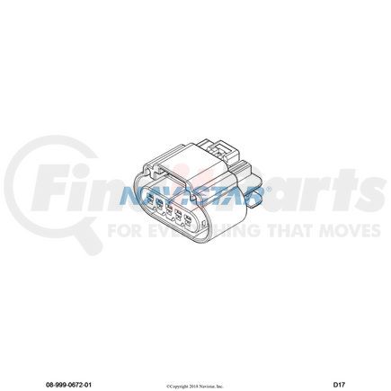 3827829C1 by NAVISTAR - Body Wiring Harness Connector