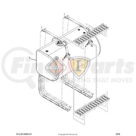 3844056C91 by NAVISTAR - INTERNATIONAL TANK FUEL LT N/P