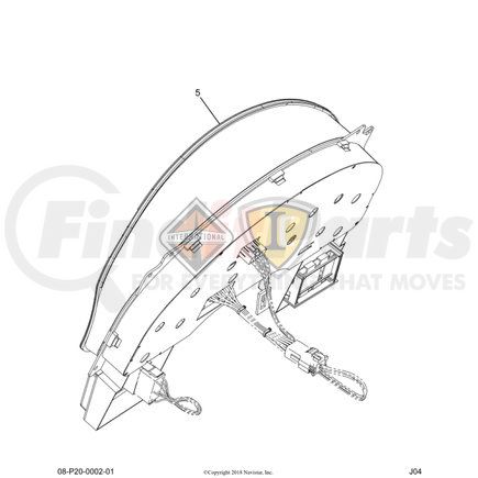 3599643C93 by NAVISTAR - Instrument Cluster Housing