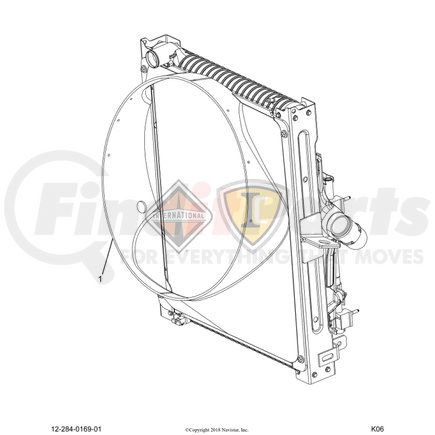 2591696C91 by NAVISTAR - INTERNATIONAL RADIATOR CAC/FRAME/OC/ASM