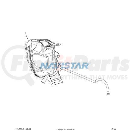 2602935C91 by NAVISTAR - Engine Coolant Reservoir