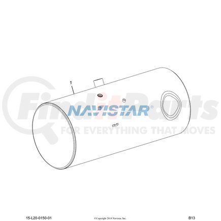 2511756C92 by NAVISTAR - TANK,FUEL, 26 IND