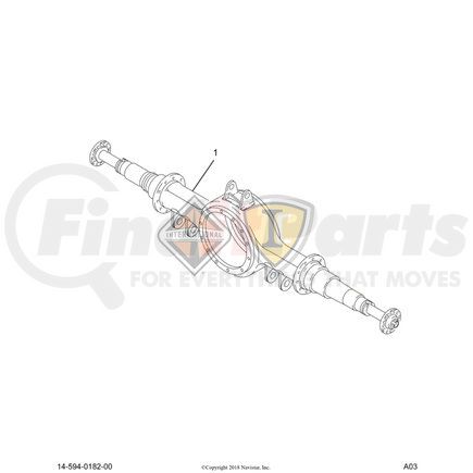 2506737C91 by NAVISTAR - Driven Axle Complete Differential Carrier Assembly
