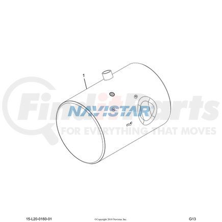 2512525C91 by NAVISTAR - Fuel Tank