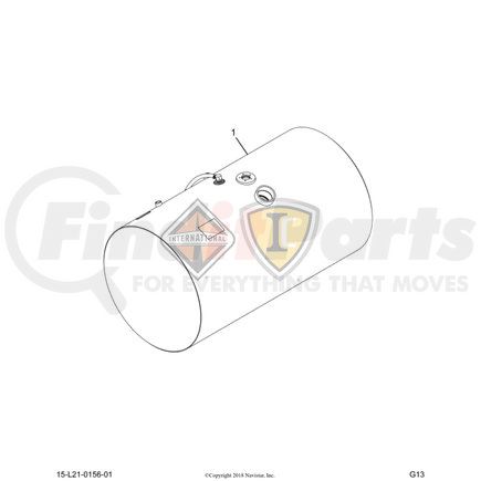 6114421C93 by NAVISTAR - TANK,FUEL , LEFT