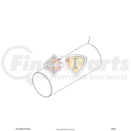 2516135C91 by NAVISTAR - TANK, FUEL, 26IN,