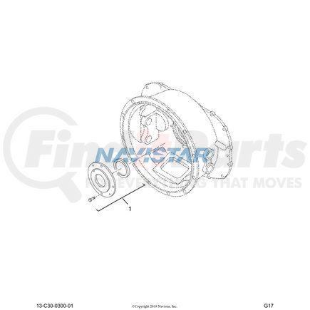 1669353C91 by NAVISTAR - INTERNATIONAL RETAINER MAIN DRI