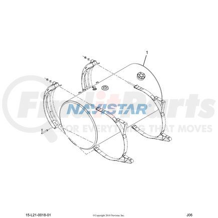 3609598C94 by NAVISTAR - INTERNATIONAL TANK FUEL 26 INCH ROUND 100