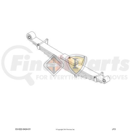 4025875C91 by NAVISTAR - SPRING,CHASSIS FR