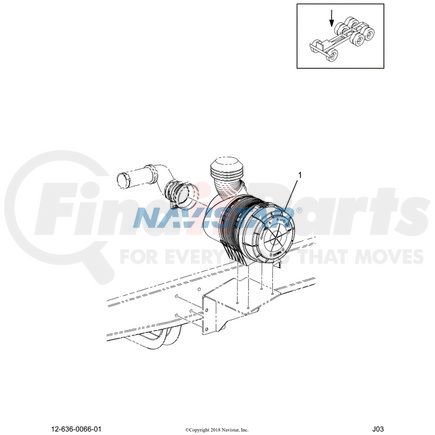 3593541C1 by NAVISTAR - Air Filter Indicator