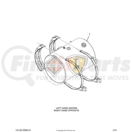 3849339C2 by NAVISTAR - INTERNATIONAL TANK FUEL  26 INCH ROUND   80