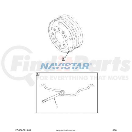 158120R93 by NAVISTAR - Tire Valve Stem