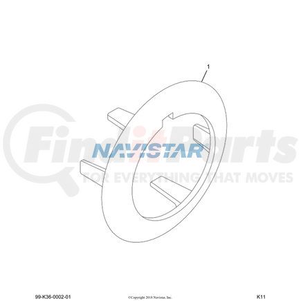 3712347C3 by NAVISTAR - INTERNATIONAL BEZEL TRIM