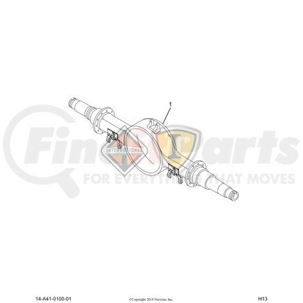 2510946C91 by NAVISTAR - Axle Housing